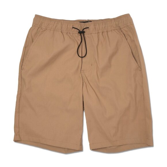 Joe's Jeans Mens Nylon Shorts Stretch Casual Elastic Bungee Waist Brown Medium - Picture 1 of 8